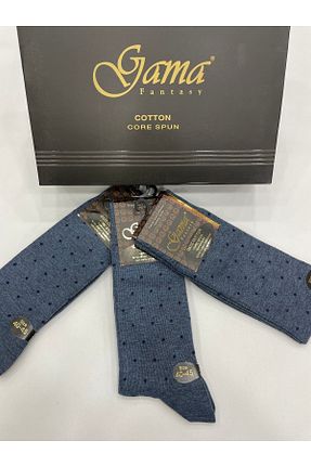 جوراب آبی مردانه پنبه ای Gama Çorap - کد 456522914
