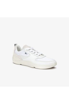 کفش اسنیکر سفید مردانه بند دار Lacoste - کد 43732145