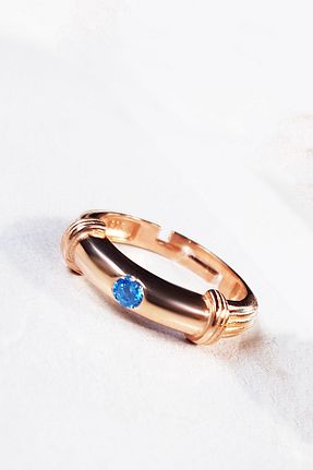 انگشتر نقره آبی زنانه زیرکن MorMajor Silver - کد 81247467