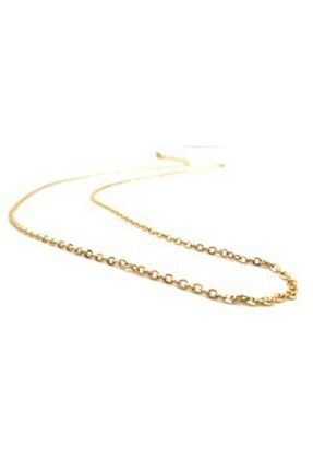 گردنبند استیل ( فولاد ) طلائی زنانه زنجیر Welch - کد 81454082