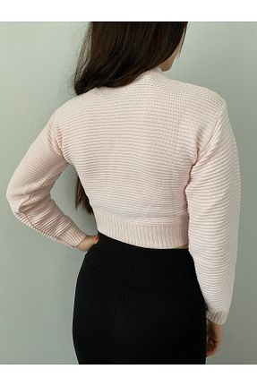 پلیور صورتی زنانه ساده Jeune Femme - کد 456984319