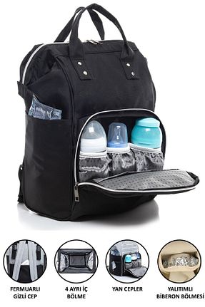 کیف مراقبت از کودک مشکی RUBBAG - کد 69232152