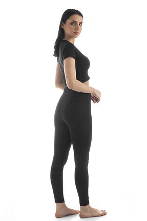 ساق شلواری اسپرت مشکی زنانه بلند The Step Sports - کد 103151251