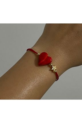 دستبند جواهر قرمز زنانه منجق mariia.desiign - کد 457701241