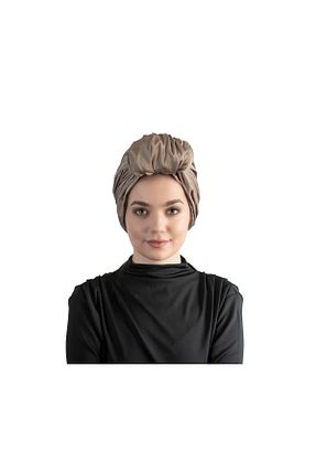 روسری قهوه ای ساتن Bitter Colors - کد 410903686