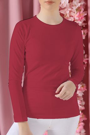 بادی سایز بزرگ زرشکی زنانه سایز بزرگ LEN10 - کد 458001062