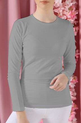 بادی سایز بزرگ طوسی زنانه سایز بزرگ LEN10 - کد 457570592