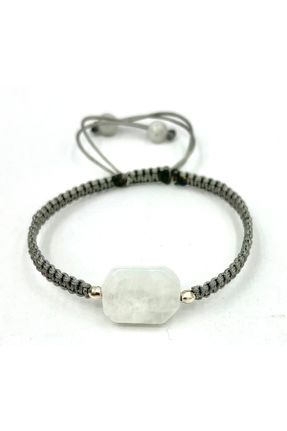 دستبند جواهر طوسی زنانه سنگ طبیعی کد 457573819