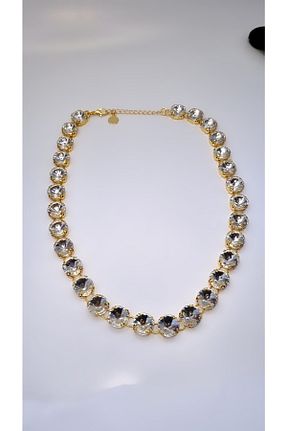 گردنبند جواهر سفید زنانه سنگ HOSBUTIK - کد 457728927