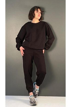 ست گرمکن مشکی زنانه %100 پنبه FEMME - کد 459410390