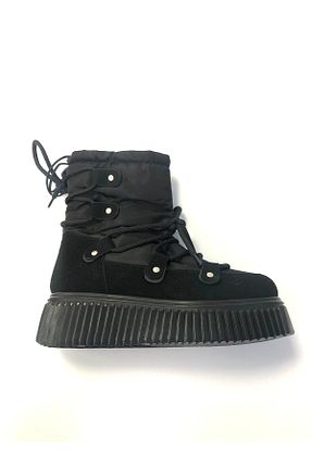 بوت برفی مشکی زنانه ضد آب TUUBA SHOES - کد 459623228