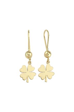 گوشواره طلا زرد زنانه 14 عیار KRD - کد 458669776