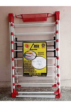 خشک کن لباس طوسی فلزی ABR Ev Aksesuarları - کد 457555432