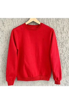 سوئیشرت قرمز زنانه ساده PLA STORE - کد 459210443