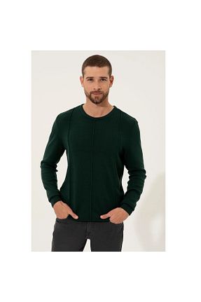 پلیور سبز مردانه Jakarlı Pierre Cardin - کد 459621226