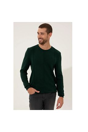 پلیور سبز مردانه Jakarlı Pierre Cardin - کد 459621226