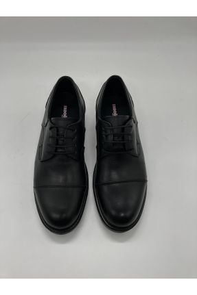 کفش کلاسیک مشکی مردانه چرم طبیعی پاشنه کوتاه ( 4 - 1 cm ) کد 460786812