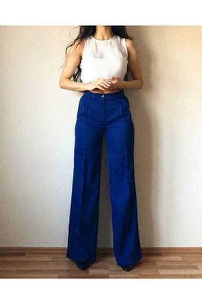 شلوار سرمه ای زنانه پارچه KAD Moda - کد 80482311