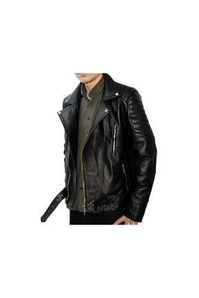 کاپشن مشکی مردانه رگولار bulutleather - کد 81530469