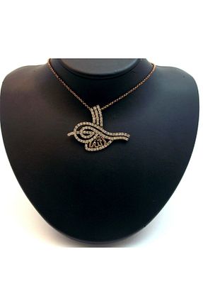 گردنبند جواهر طلائی زنانه برنجی Aşina Gümüş - کد 59410670