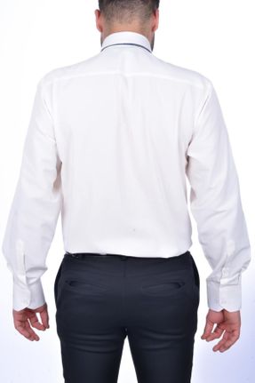 پیراهن بژ مردانه Fitted پنبه (نخی) کد 40157790