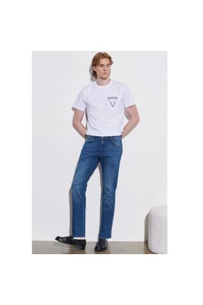 شلوار جین آبی مردانه فاق افتاده کد 461201697