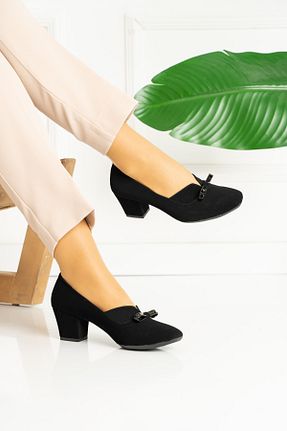 کفش کلاسیک مشکی زنانه چرم مصنوعی MERVESTORE - کد 46502815