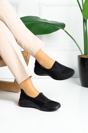 کفش کلاسیک مشکی زنانه پارچه نساجی پاشنه کوتاه ( 4 - 1 cm ) پاشنه ساده کد 148791147