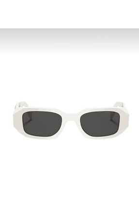 عینک آفتابی سفید زنانه UV400 Prada - کد 461498137