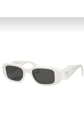 عینک آفتابی سفید زنانه UV400 Prada - کد 461498137