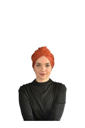 روسری نارنجی ساده Bitter Colors - کد 461680601