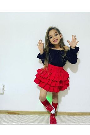 ست بالاتنه و پائین تنه قرمز بچه گانه بافتنی özge başaran - کد 461695764