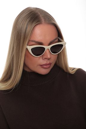 عینک آفتابی بژ زنانه UV400 STAOOM - کد 461784264