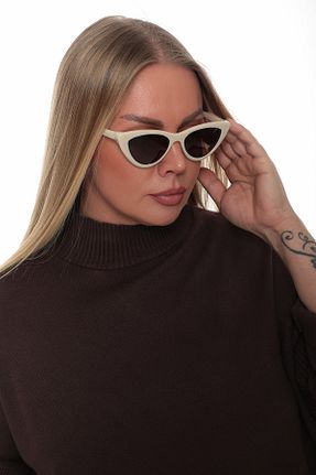 عینک آفتابی بژ زنانه UV400 STAOOM - کد 461784264