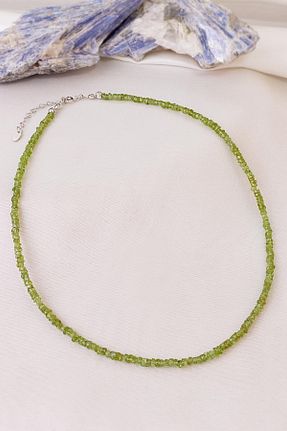 گردنبند جواهر سبز زنانه سنگ Dünya Doğal Taş - کد 461825710