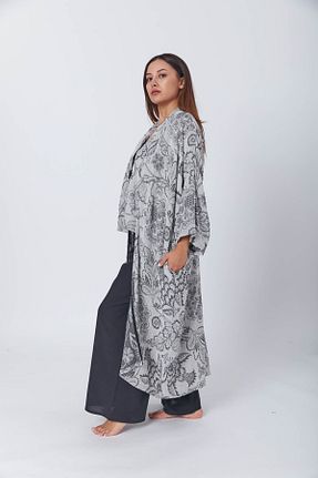 کیمونو و کافتان مشکی زنانه پنبه ای Niseko - کد 461893929