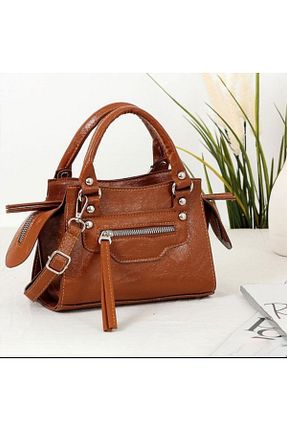 کیف دوشی قهوه ای زنانه چرم مصنوعی ByColl - کد 463075631