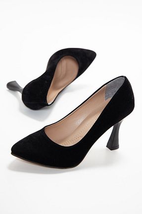 کفش استایلیتو مشکی پاشنه ضخیم SOFT FASHION - کد 463248147