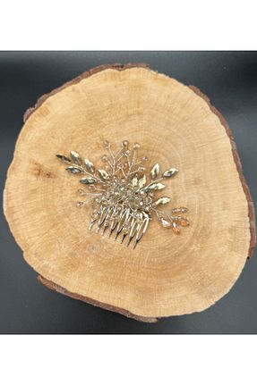 گیره سر زرد زنانه سنگ کریستال gelinmz - کد 336021617