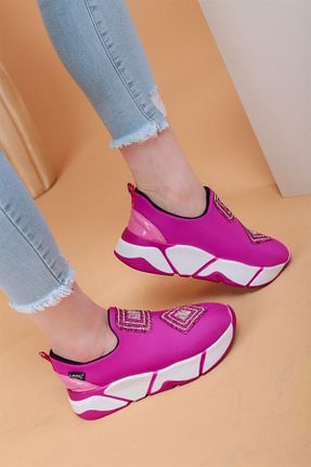 کفش پیاده روی صورتی زنانه چرم مصنوعی layki - کد 294791474