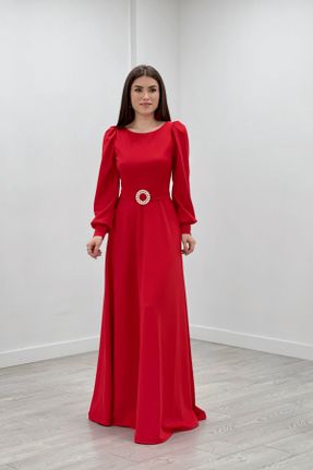 لباس مجلسی قرمز زنانه کد 463433778