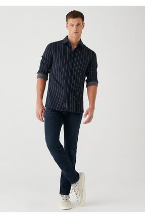 شلوار جین مشکی مردانه پاچه تنگ Mavi - کد 58549185