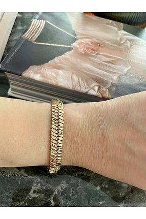 دستبند استیل (فولاد) طلائی استیل (فولاد) tue jewellery - کد 462711785