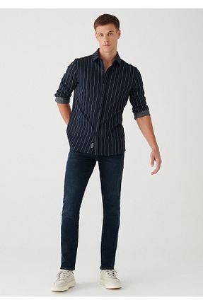 شلوار جین مشکی مردانه پاچه تنگ Mavi - کد 58549185
