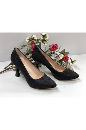 کفش استایلیتو مشکی پاشنه نازک KAFKASLAR AYAKKABI - کد 462768934