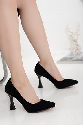 کفش استایلیتو مشکی پاشنه ضخیم SOFT FASHION - کد 463248147