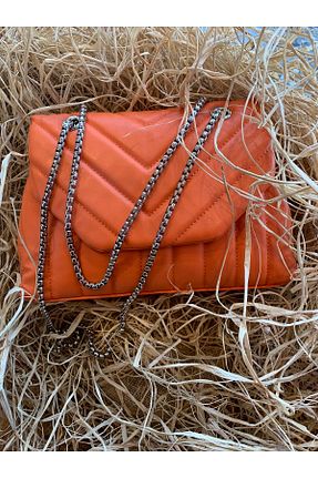 کیف دستی نارنجی زنانه سایز متوسط Moda Fii - کد 463358327