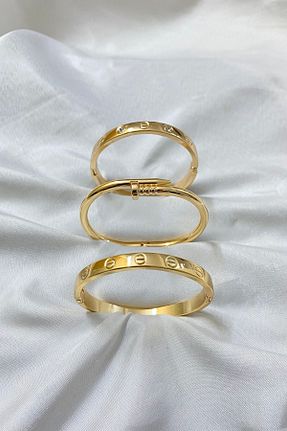 دستبند جواهر طلائی زنانه روکش طلا KOBA - کد 463485289