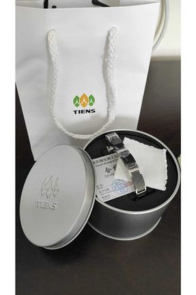 دستبند استیل (فولاد) مشکی زنانه تیتانیوم Tiens - کد 463858740