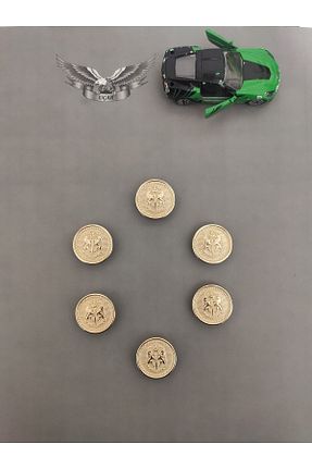 دکمه سر آستین طلائی مردانه روکش طلا UÇARLAR - کد 464318557